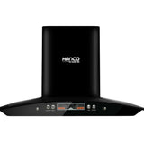 Hanco Manual Button Hood HDE-003 600 to 900 mm, Push Button Panel, Boat Filter, Round Black Chimney.