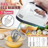 High Quality Imported Hand Blender, 7-Speed Lightweight Hand Mixer With Chrome Beater + Dough Hook