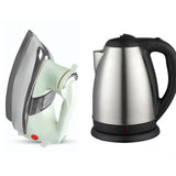 Imported Electric Kettle Premium Quality 2 liters + Imported Deluxe Automatic Iron