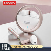Lenovo LP60 Bluetooth Headphones TWS Wireless Gaming Earphones Rotatable Metal Cavity Ring Headset HiFi Stereo Sound Low Latency