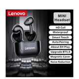 Lenovo LP40 TWS Wireless In-ear Bluetooth Earphone Headset Stereo Touch Control Headphone HD Call Earbuds -White and Black