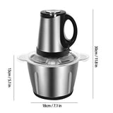 3L Electric Chopper Food Processor Meat Grinder Fruit Vegetable Mixer