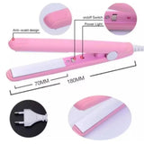 Mini Hair Straightener, Travel Size Portable Mini Hair Flat Iron, Straightener -Random Colots