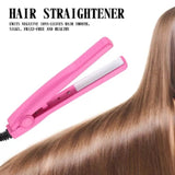 Mini Hair Straightener, Travel Size Portable Mini Hair Flat Iron, Straightener -Random Colots