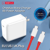 One Plus | 65W | Warp Charger | With USB Type-C Cable | Cable and Charger