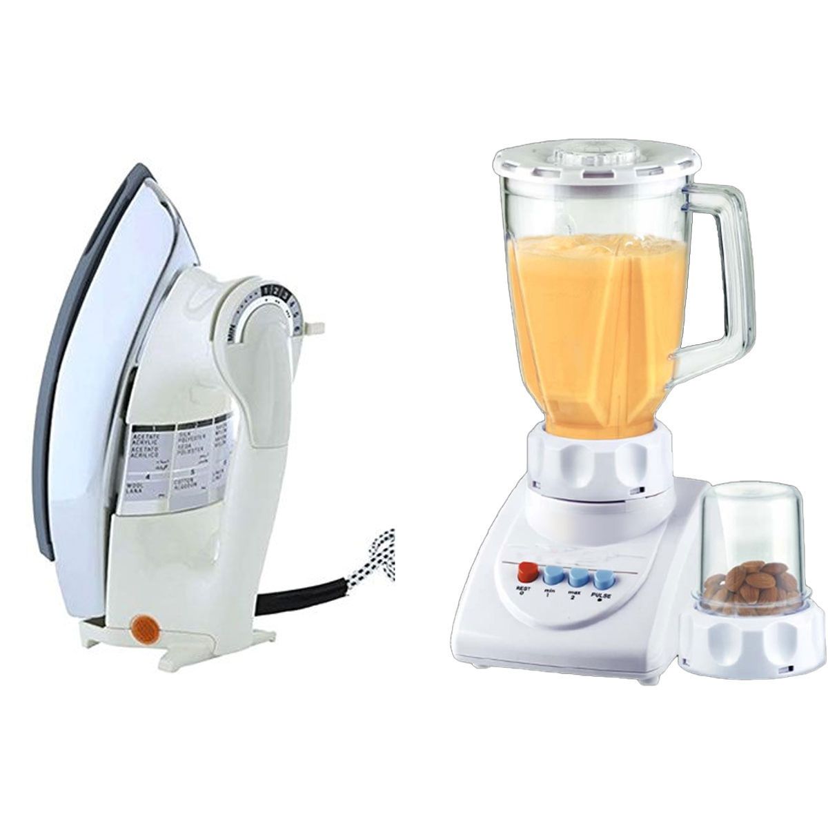 Imported Blender Grinder 2 In 1 + Imported Deluxe Automatic Iron