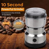 Multifunctional Electric Coffee Grinder Stainless Steel Powerful Machine Nuts Beans Spices Grains Grinder for Kitchen