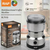 RAF R-7113 4 Blades Electric Coffee and Spices - Masala Grinder Heavy Duty Home Use Mini Coffee Machine