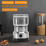 Multifunctional Electric Coffee Grinder Stainless Steel Powerful Machine Nuts Beans Spices Grains Grinder for Kitchen