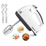 High Quality Imported Hand Blender, 7-Speed Lightweight Hand Mixer With Chrome Beater + Dough Hook