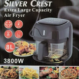 Silver Crest Digital Display 8L Multifunctional All in 1 Home Air Fryer