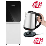 Dawlance Water Dispenser WD-1051 CN Grey 2 Taps with Refrigerator + FREE Electric Kettle