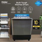 Haier HTW-100-196G 10 KG Semi Auto Washing Machine