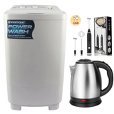 WestPoint Single Tub Washing Machine 10kg – Model WF-1017+ Coffee Beater + Premium Electric Kettle