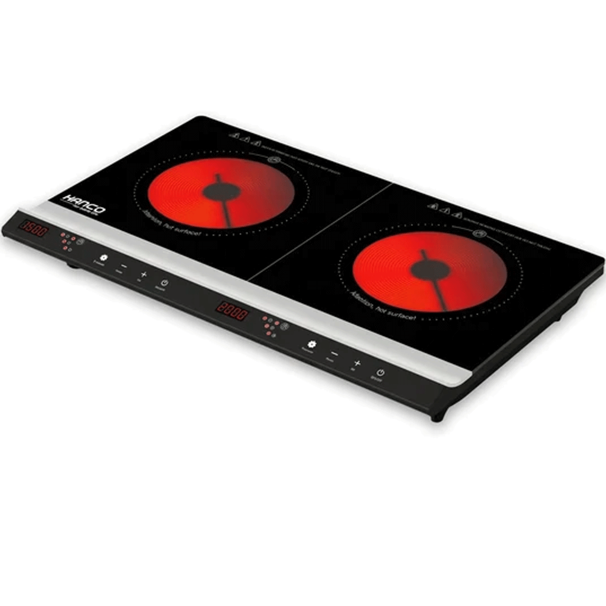 Hanco Model 125-DB Dual Burners Infrared Electric Cooktop - Electric Stove