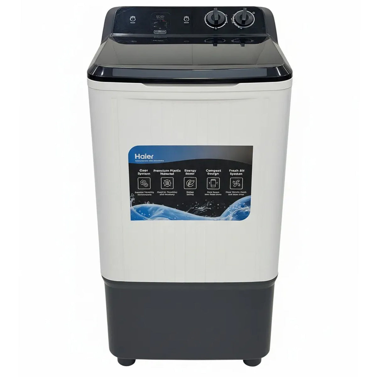 Haier Semi-Automatic Washing Machine 13 KG HWM-130-1217 (Latest Model)-With Gear System Technology