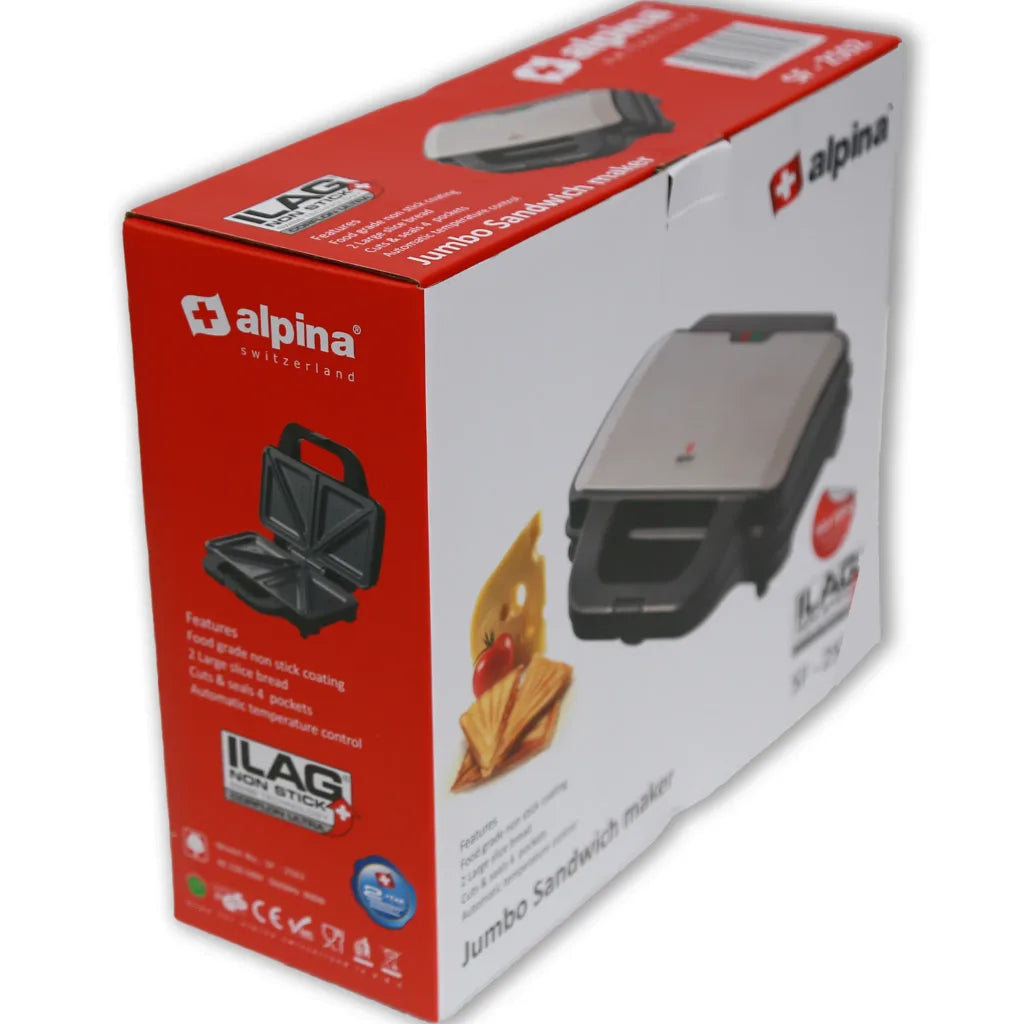 Alpina SF-2502 Jumbo Sandwich Maker BLACK COLOUR