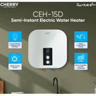 Cherry INVERTER Series CEH-15L Electric Water Heater | Digital Watt Control & Temperature Control, Inverter Energy Saving Geyser