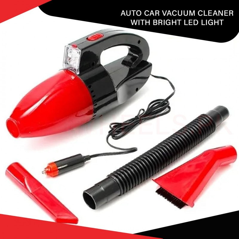 Auto Car Vacuum Cleaner With Bright LED Light