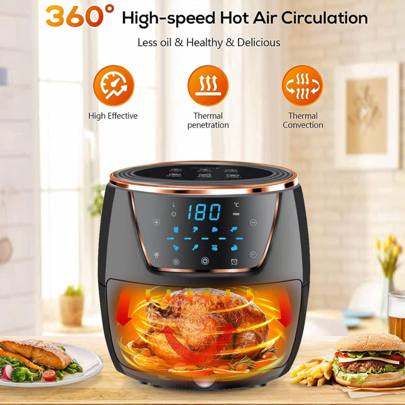 Imported Digital AIR Fryer 8-Liter (Random Color)