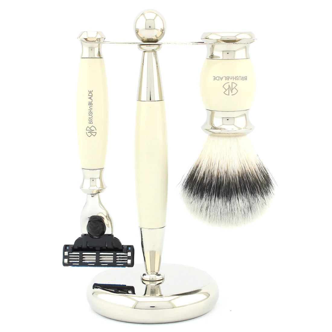 Lee Shaving Range 3 Edge Razor for Precise Daily Shaving - Silver Synthetic