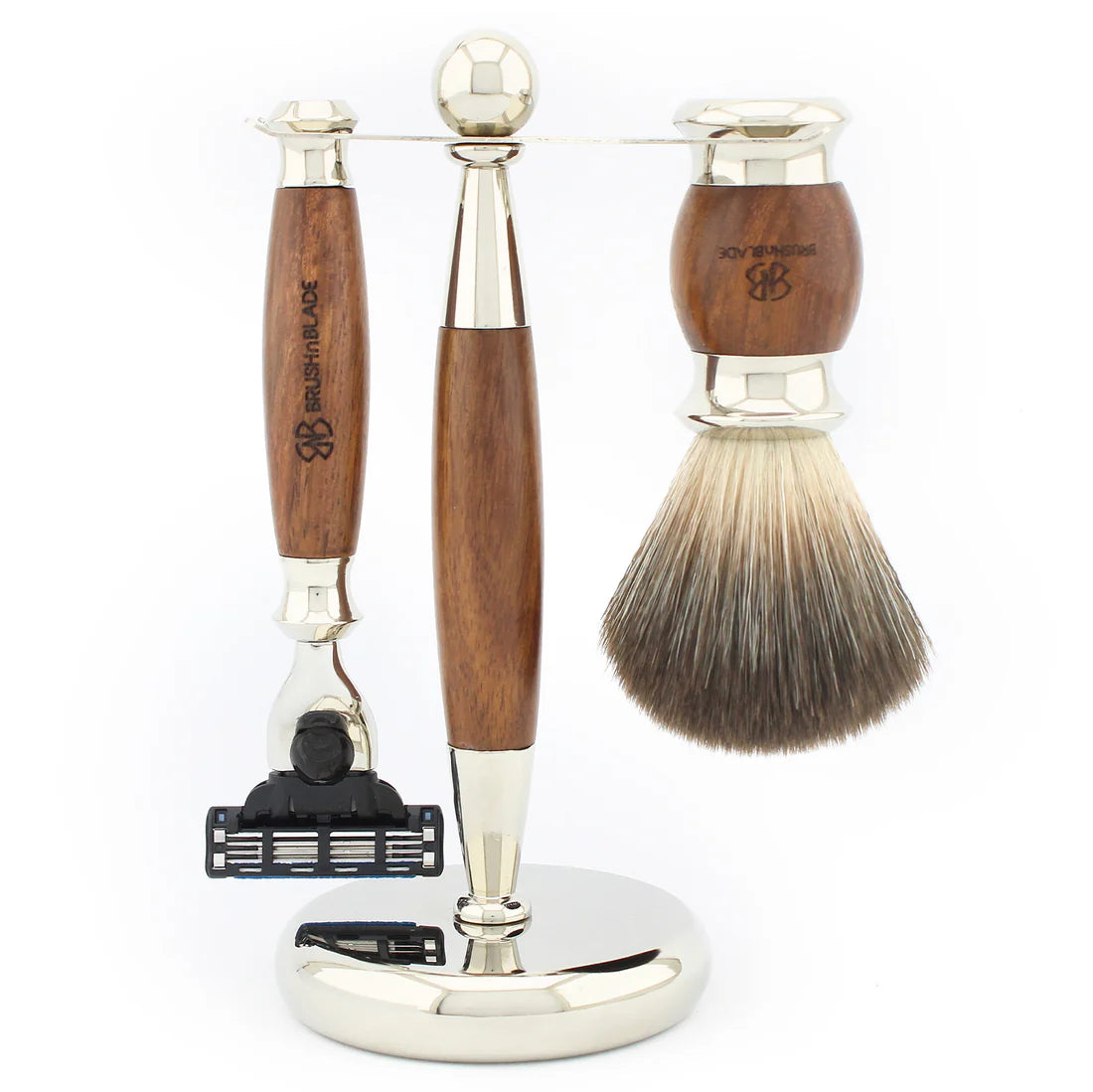 Lee Shaving Range 3 Edge Razor for Precise Daily Shaving - Black Synthetic