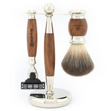 Lee Shaving Range 3 Edge Razor for Precise Daily Shaving - Black Synthetic