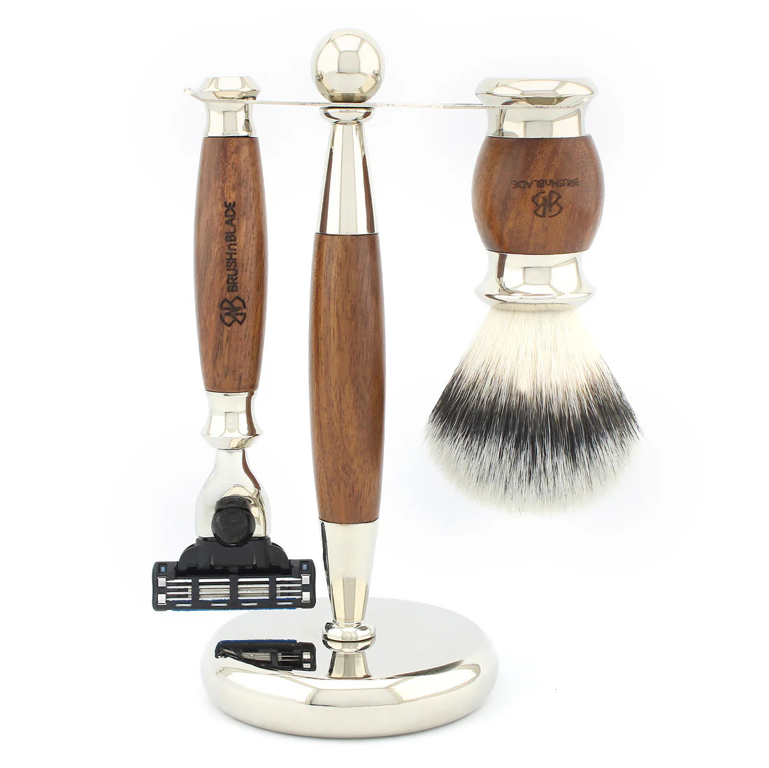 Lee Shaving Range 3 Edge Razor for Precise Daily Shaving - Silver Synthetic