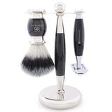 Lee Shaving Range Double Edge Razor for Smooth Shaving - Silver Synthetic