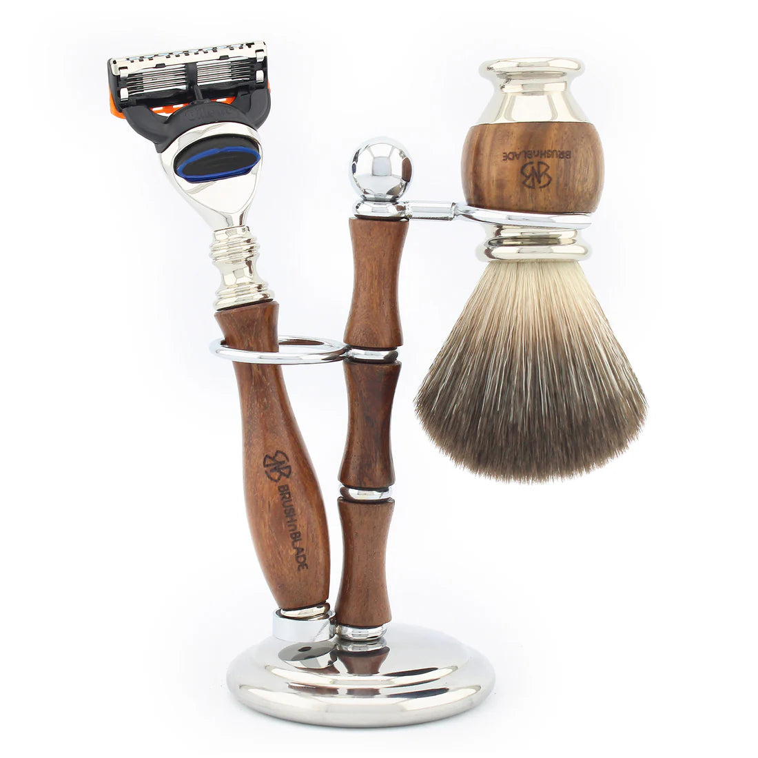 OBH Shaving Range 5 Edge Razor for Effortless Precision - Black Synthetic