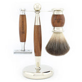 Lee Shaving Range Double Edge Razor for Smooth Shaving - Black Synthetic