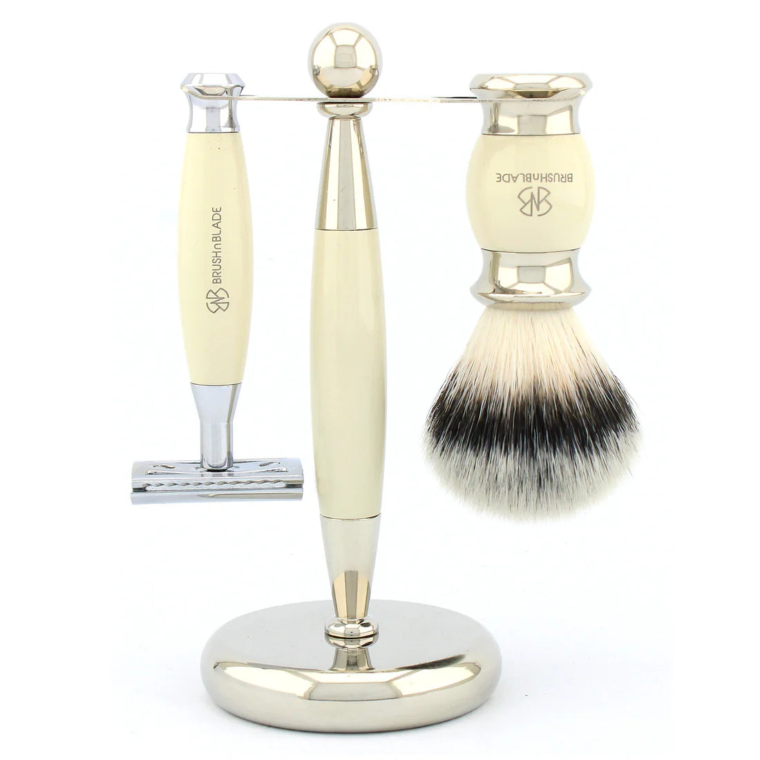 Lee Shaving Range Double Edge Razor for Smooth Shaving - Silver Synthetic