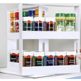 Swivel Swipe Cabinet Double Organizer with Box Packing