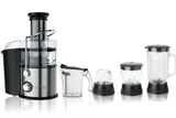 National Gold (NG) - Juicer Blender - 4 IN 1 - 800W - 1.L Glass Jar - Steel Black Body - NG786-2015