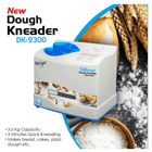 Bingo Deluxe Double Blade Dough Maker White DK-2300 - 3.5KG Capacity