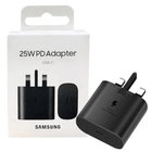 SAMSUNG 25W ADAPTER W/O CABLE BLACK 3 PIN NEW VERSION