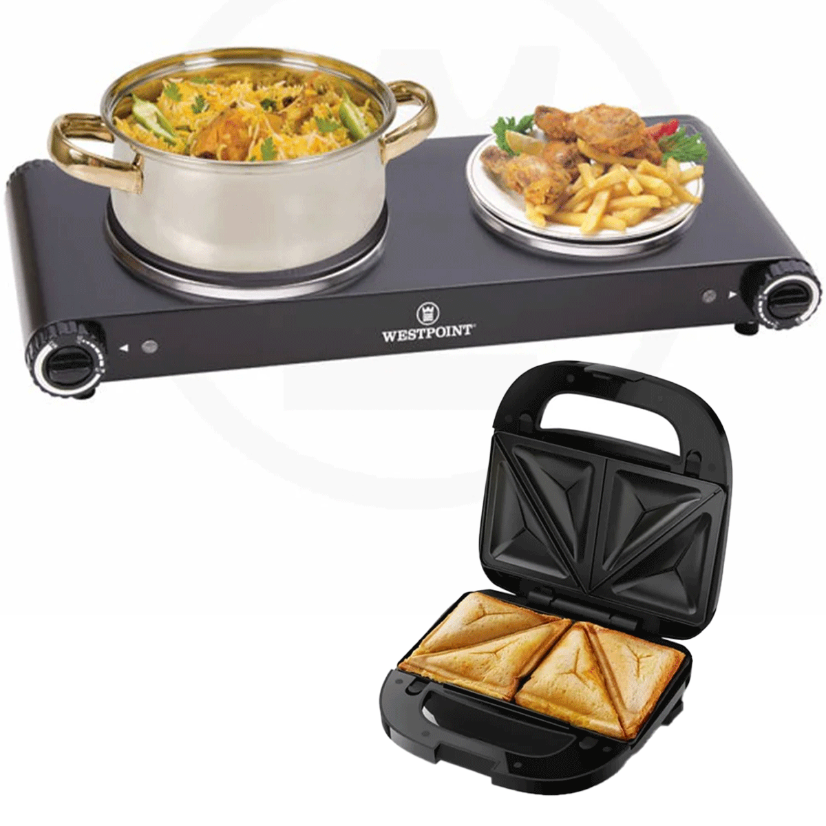 Westpoint Double Hot Plate WF-262 + Premium Sandwich Maker