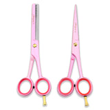 Clean Barber Kit with Pink 6-Inch Scissors