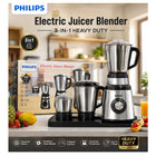Philips Electric Juicer Blender 3-In-1 Heavy Duty Stainless Steel Grinder Machine (Local Pakistani Made)