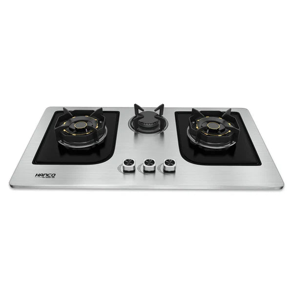 HANCO Hob Model 303 - Elegance Series - Burnova Brass Burners - Auto Ignition Stove - Latest Model