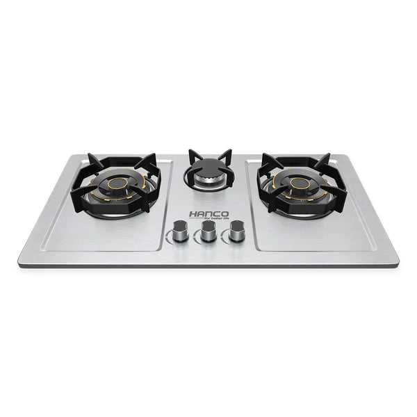 HANCO Hob Model 306 - Elegance Series - Burnova Brass Burners - Auto Ignition Stove - Latest Model