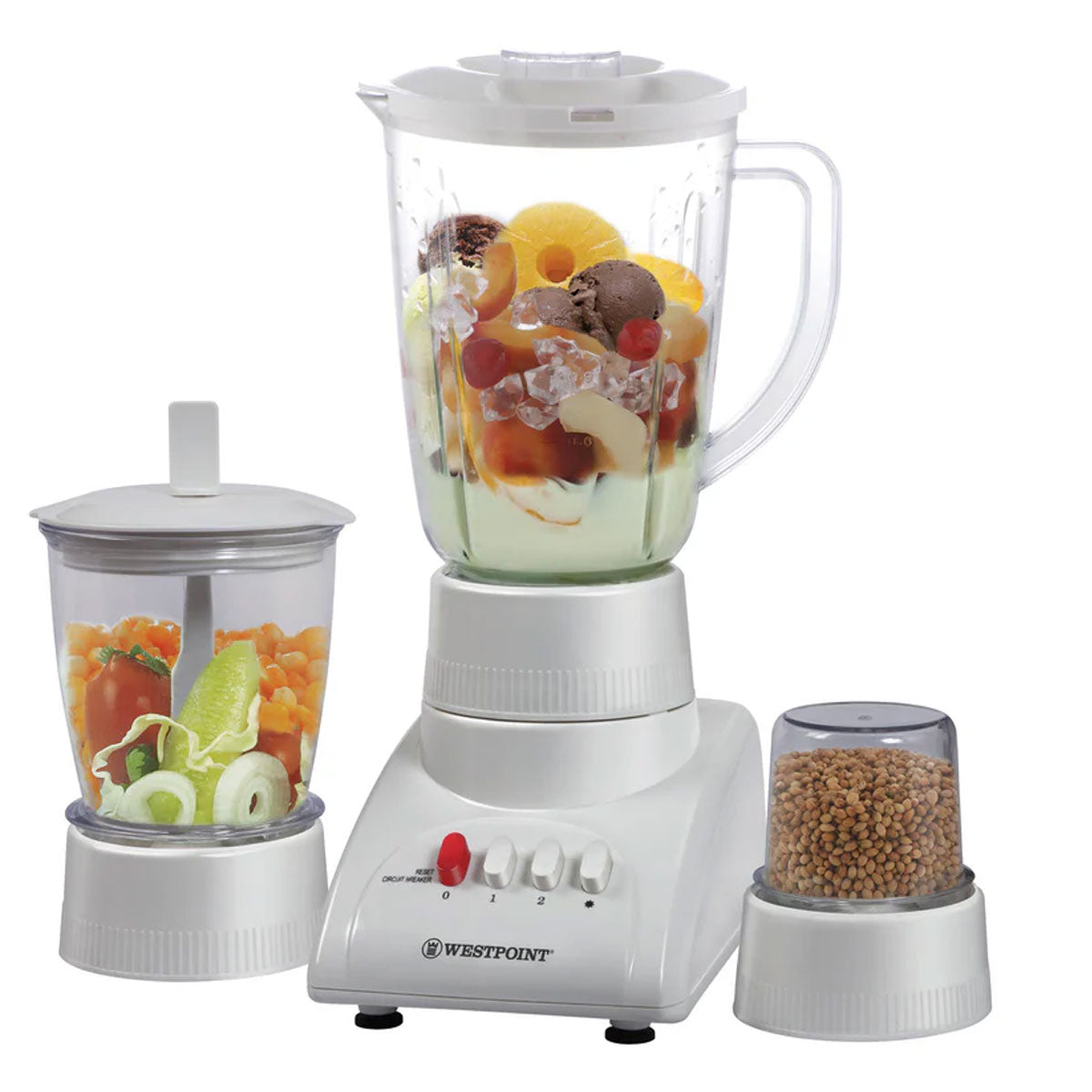 Westpoint WF-312 Blender Dry  and  Chopper Mill  3 in 1