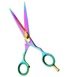 Personal Barber Kit with Multicolored 6 Inch Razor Scissors