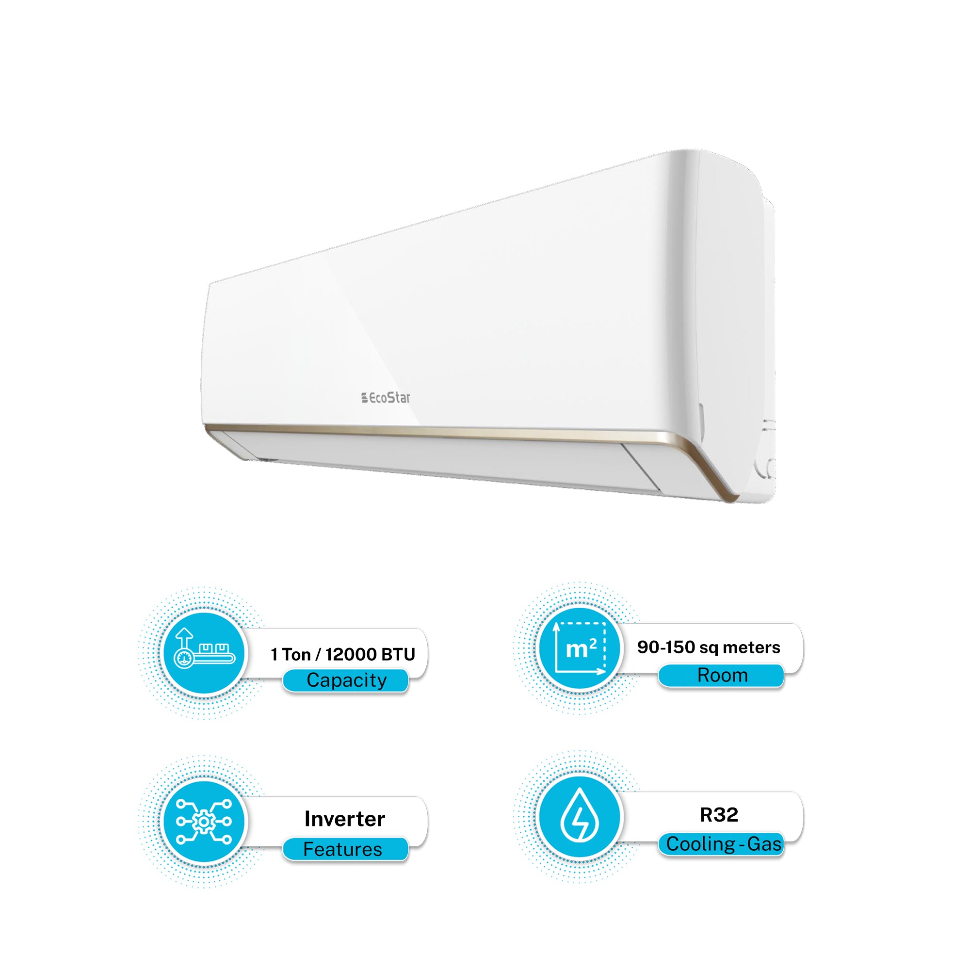 EcoStar AC 1 TON Inverter Duke Series (Heat & Cool)