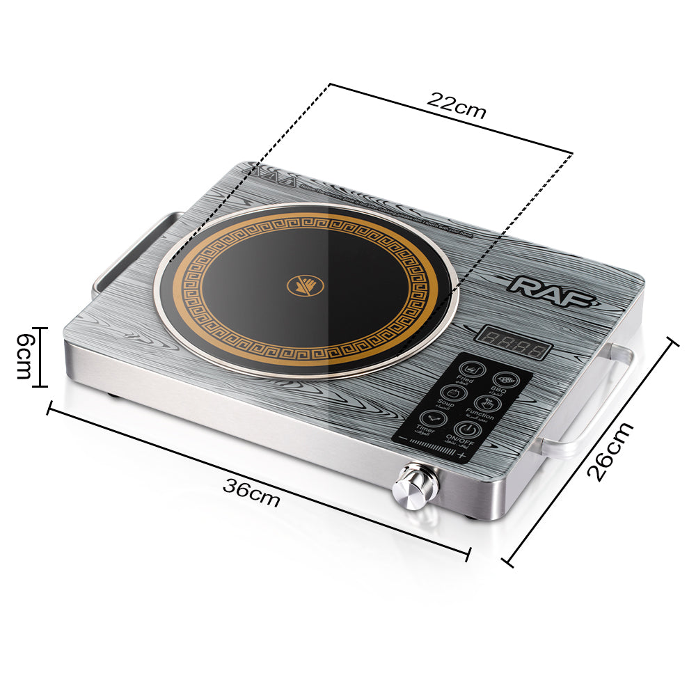 RAF 3500W Infrared Ceramic Cooker Portable Heating Uniform Cooking Display Screens