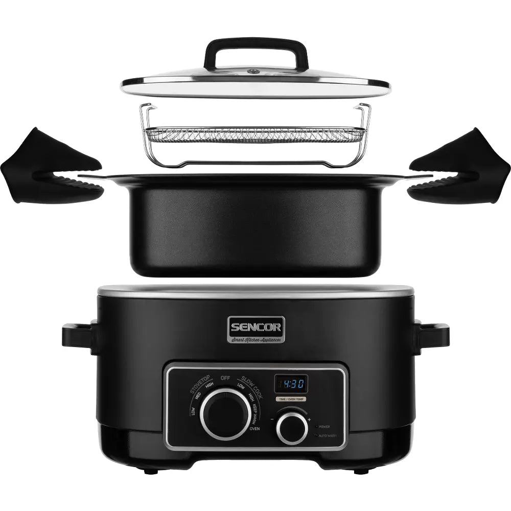 Sencor Slow Cooker Electric, 1200W, 5.5 Liters, SPR6100BK