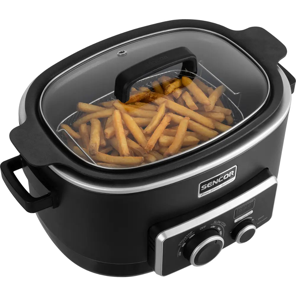 Sencor Slow Cooker Electric, 1200W, 5.5 Liters, SPR6100BK
