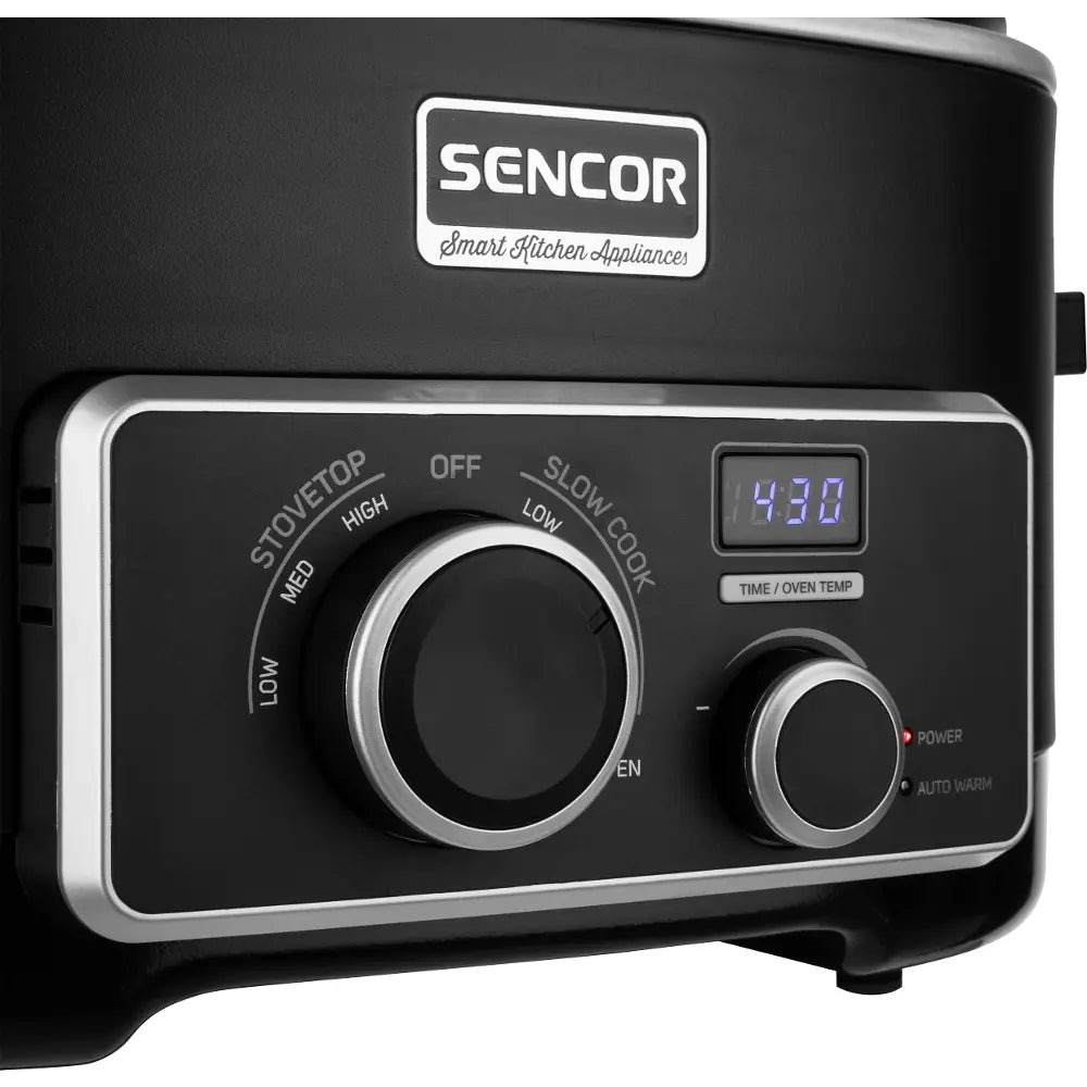 Sencor Slow Cooker Electric, 1200W, 5.5 Liters, SPR6100BK