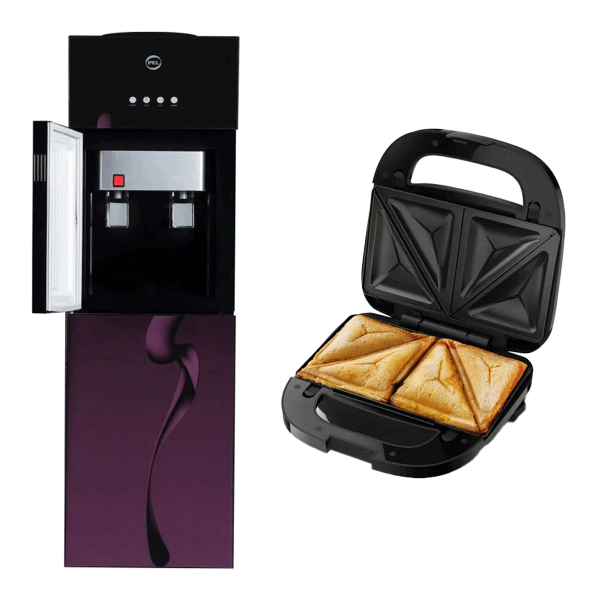 PEL 525 Curved Glassdoor Dispenser + Premium Sandwich Maker