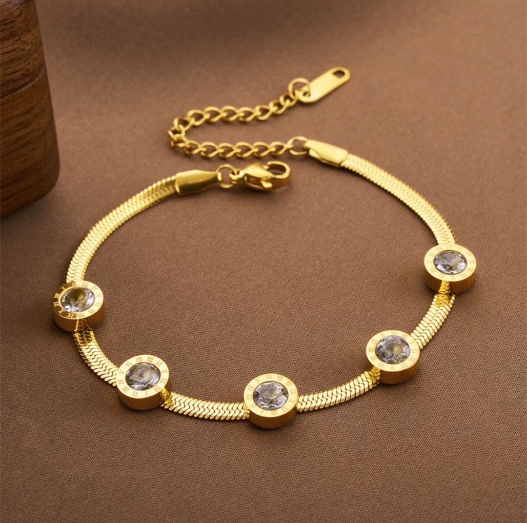 SS Steel Dual Design Bracelet
